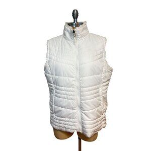 The North Face White Mossbud Swirl Vest Reversible Women's XL